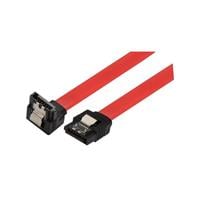 7 Position SATA Plug, Right Angle to Plug, Right Angle 0.667' (203.20mm, 8.000") Red Unshielded