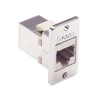 Modular Coupler Connector Jack, 8p8c (RJ45) To Jack, 8p8c (RJ45) Cat3 Shielded