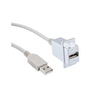 USB 2.0 Cablu Element tip mamă A la element tip tată A 1,00' (304,8mm) Ecranat