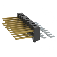 Connector Header Surface Mount, Right Angle 18 position 0.100" (2.54mm)