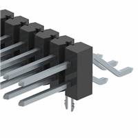 Steckverbinder, Steckleiste Oberflächenmontage, rechtwinklig 60 positionen 0,100" (2,54mm)