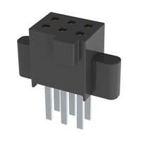 6 Positionen Buchse Steckverbinder 0,050" (1,27mm) Durchkontaktierung Gold