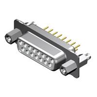 15 Position D-Sub Receptacle, Female Sockets Connector