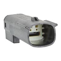 2 Rectangular Connectors - Housings Plug Black 0.138" (3.50mm)