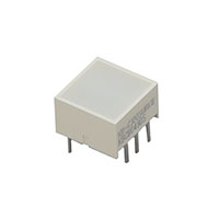 LED Platinenindikatoren LED Circuit Board Indicator Leiste - Einzeln, DIP Rot Diffundiert, weiß 1,95V 185mA Quadratisch mit flachem Oberteil 8,89mm Durchkontaktierung