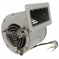 Fan Blower, Centrifugal 230VAC Rectangular - 144mm L x 137mm H (97mm Dia) Ball 106.0 CFM (2.97m³/min) 4 Wire Leads