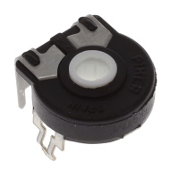 5 kOhms 0.25W, 1/4W PC Pins Through Hole Trimmer Potentiometer Carbon 1.0 Turn Top Adjustment