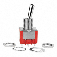 Vekslebrytere DPDT Panelmontering