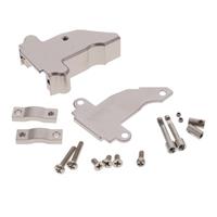 9 ตำแหน่ง ฝาหลังสองชิ้น คอนเนคเตอร์ เงิน 45° ชิลด์