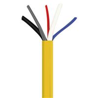 8 (4 Pair Twisted) Conductor Multi-Conductor Cable Yellow 24 AWG 500.0' (152.4m)
