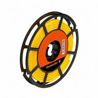 Leitungsmarkierung - aufstreifbar B x L: 0,44" x 0,16" (11,3mm x 4,0mm) Gelb, Schwarz Polyvinylchlorid (PVC)