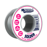 Leaded Rosin Activated (RA) Wire Solder Sn60Pb40 (60/40) 14 AWG, 16 SWG Spool, 8 oz (227g), 1/2 lb