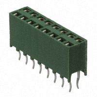 16 Position Receptacle Connector 0.100" (2.54mm) Through Hole Gold