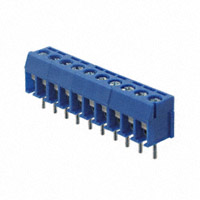 10 Position Wire to Board Terminal Block Horizontal with Board 0.138" (3.50mm) Through Hole