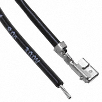 黑色 28AWG 跳接線 插座至電纜 (圓形) 錫 5.90" (149.86mm)