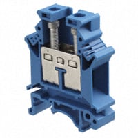 Terminal Block Connector 2 Position Feed Through Blue 4-22 AWG