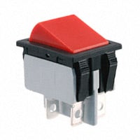 翹板開關 DPST 16A (AC)、15A (DC) 125 V 面板安裝、嵌入式