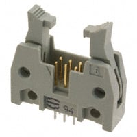 連接器排針座 通孔式 6 位置 0.100" (2.54mm)