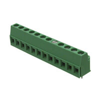 12 Position Wire to Board Terminal Block Horizontal with Board 0.200" (5.08mm) Through Hole