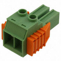 2 Position Terminal Block Plug, Female Sockets 0.300" (7.62mm) 180° Free Hanging (In-Line)