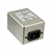 Single Phase EMC/EMI Line Filter 3 A 250V 50/60Hz Single Stage IEC 320-C14, Quick Connect