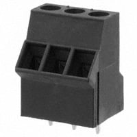 3 Position Wire to Board Terminal Block 40° (130°) Angle with Board 0.200" (5.08mm) Through Hole