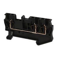 Terminal Block Connector 3 Position Feed Through Black 14-26 AWG