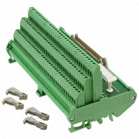 50 단자 블록 - 인터페이스 모듈 단자 블록 - 나사 연결 - 직사각, 수 12AWG ~ 24AWG