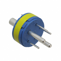 5 Position Circular Connector Insert, Male Pins Solder Cup