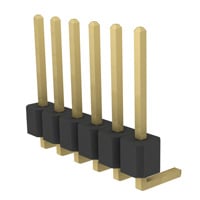 Connector Header Through Hole, Right Angle 6 position 0.100" (2.54mm)