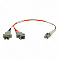 Cable Fiber Optic LC Duplex To SC Duplex 50/125 1.00' (305mm)