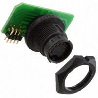 9 Positionen, Rundsteckverbinder Buchse, Flanschdose Platine, Lötverbindung