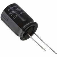 180 µF 250 V Aluminum Electrolytic Capacitors Radial, Can 12000 Hrs @ 105°C