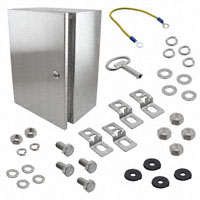 Box Metal, Stainless Steel Natural Hinged Door, Lid 15.750" L x 11.810" W (400.05mm x 300.00mm) X 7.870" (199.90mm)