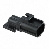 2 Rectangular Connectors - Housings Plug Black 0.197" (5.00mm)