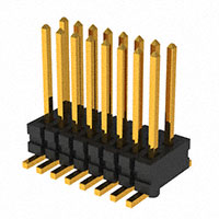 Steckverbinder, Steckleiste Oberflächenmontage 16 positionen 0,031" (0,80mm)