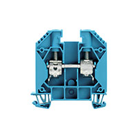 Terminal Block Connector 2 Position Feed Through Blue 6-14 AWG