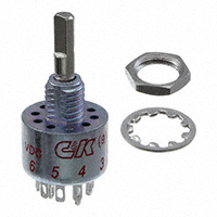 旋转开关 4 位置 DP4T 250mA（AC/DC） 125 V AC 面板安装