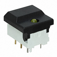 Trykkbrytere SPDT Nøkkelbryter, Belyst Gjennomgående hull