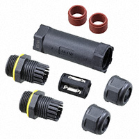 Steckverbinder Kabelverbinder Schwarz, Rot