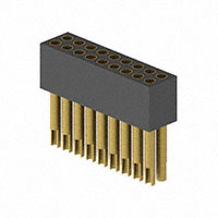 18 Position Receptacle Connector 0.050" (1.27mm) Through Hole Gold