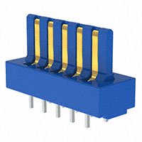 20 Position Male Connector Fits Female Edgecards Gold 0.156" (3.96mm) Blue