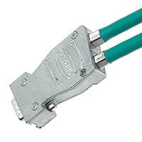 9 Position Two Piece Backshell Connector 180° Shielded