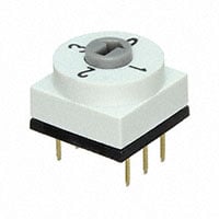 Dip Switch BCD 4 Position Through Hole Rotary for Tool Actuator 150mA 42VDC