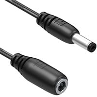 Cable Assembly 1.7mm ID, 4.75mm OD Jack to Plug Flat 6.0' (1.83m)