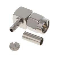 SMA Connecteur Fiche, broche mâle Suspension libre, angle droit Sertissage