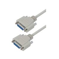 D-Sub, kabelmodul DB15 Grå 5,00' (1,52m) Stikkontakt, Hunnkontakter til Stikkontakt, Hunnkontakter Skjermet