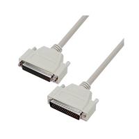 D-Sub Cable Assembly DB50 Gray, Individual (Round) 15.00' (4.57m) Receptacle, Female Sockets to Plug, Male Pins Shielded