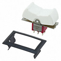 摇臂开关 DPDT 5A（AC/DC） 120 V 面板安装，卡入式