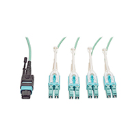 Cable Fiber Optic LC Duplex (8) To MTP 50/125 9.8' (3.0m)